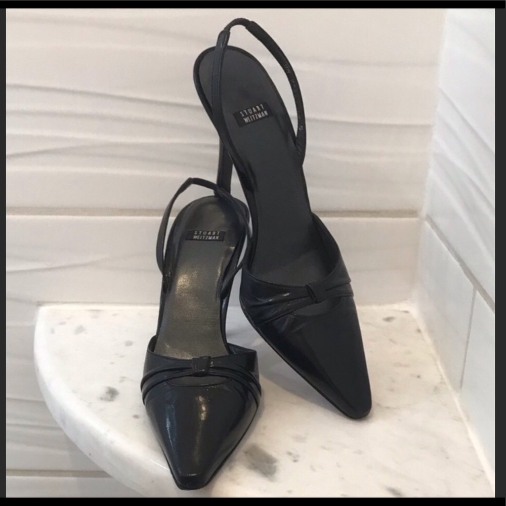 Stuart Weitzman Slingback Pump with 2” Kitten heel